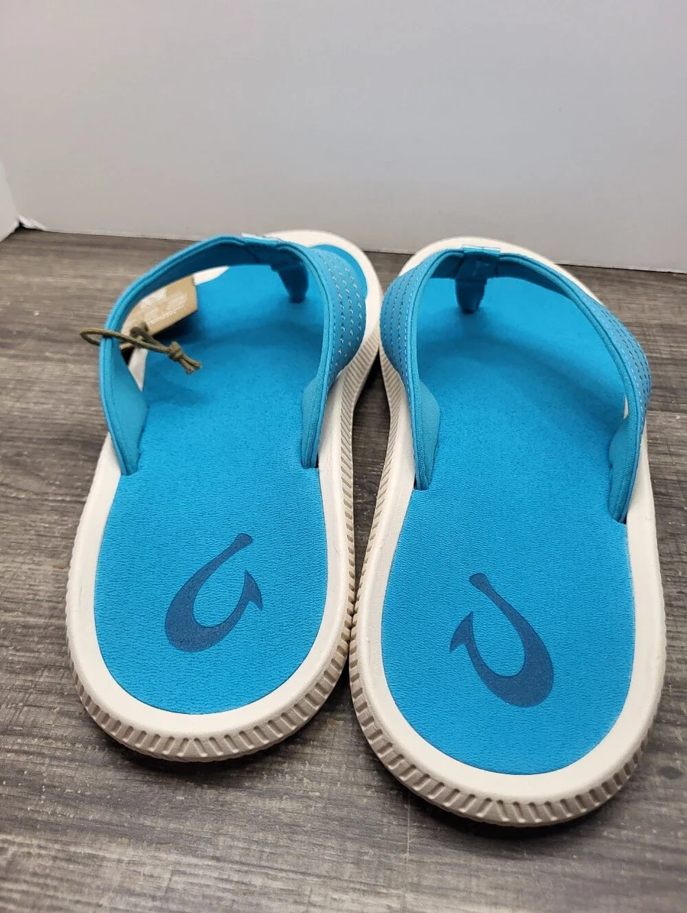 OluKai Ulele Water Ready Beach Sandals Tropic Blue Comfort Men's Size 13 New
